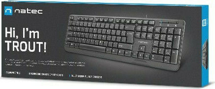 Natec Trout Slim Nur Tastatur Englisch US