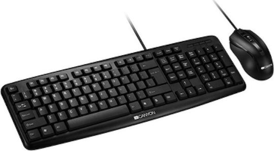 Canyon Classic Wired Combo Set Σετ Πληκτρολόγιο & Ποντίκι Ελληνικό