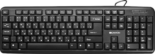 Canyon Simple CNE-CKEY01 Само клавиатура Гръцка Черен