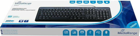 MediaRange Multimedia Πληκτρολόγιο Ελληνικό