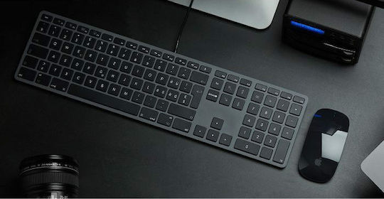 LMP KB-1243 Πληκτρολόγιο Αγγλικό UK Συμβατό με Mac Γκρι