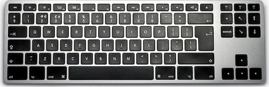 Matias Aluminum Tenkeyless Ασύρματο Bluetooth Πληκτρολόγιο Αγγλικό UK Συμβατό με Mac Γκρι
