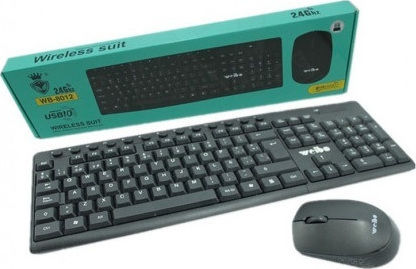 Weibo WB-8012 Kabellos Tastatur & Maus Set Englisch US