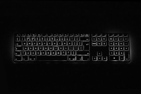 Matias Wired RGB Backlit Aluminum Keyboard for Mac Πληκτρολόγιο Αγγλικό UK Συμβατό με Mac Γκρι