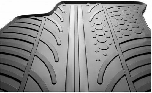 Gledring Set of Front and Rear Mats 4pcs Tray Type for Ford Galaxy Black