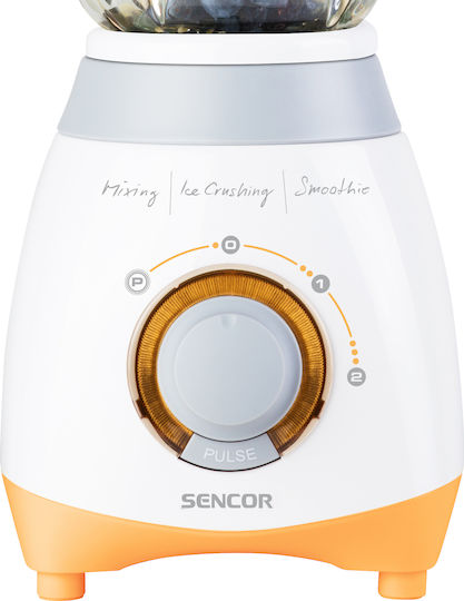 Sencor Μπλέντερ με Γυάλινη Κανάτα 1.5 lt 600W Πορτοκαλί SBL 4370