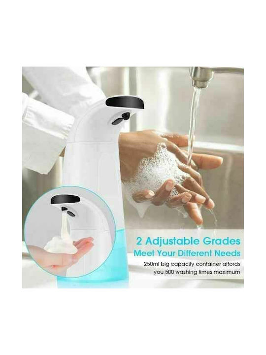 Factory Tabletop Automatic Plastic Foam Dispenser White 250ml