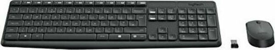 Logitech MK235 Ασύρματο Σετ Πληκτρολόγιο & Ποντίκι Αγγλικό US
