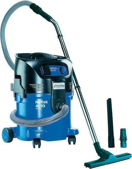 Nilfisk Attix 30-21 PC Staubsauger Flüssigkeiten / Feststoffe 1500W mit Kunststoff Behälter 30Es