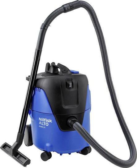 Nilfisk Aero 21-01 PC Σκούπα Υγρών / Στερεών 1250W με Πλαστικό Κάδο 20lt
