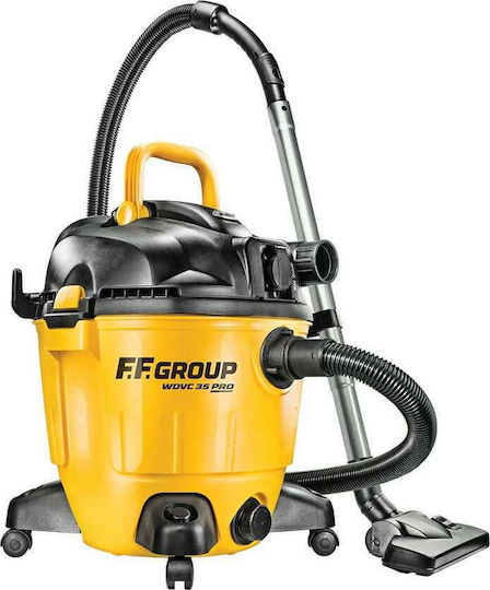 FFG WDVC 60 Pro Прахосмукачка За Течности / Твърди 1200W с Пластмаса Контейнер 60лт
