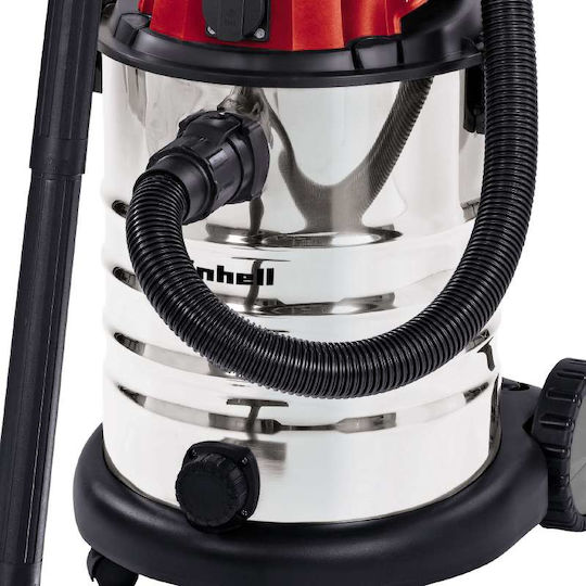 Einhell 1930 Aspirator Lichide / Solide 1500W cu Inoxidabil Recipient 30lt