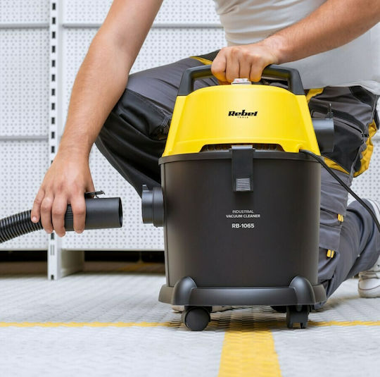Rebel Σκούπα Υγρών / Στερεών 1400W με Πλαστικό Κάδο 15lt