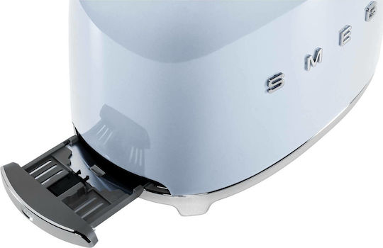 Smeg Toaster 2 Schlitze 950W Blau