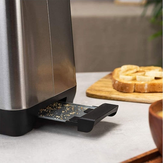 Cecotec BigToast Extra Double Φρυγανιέρα 2 Θέσεων 1000W Inox