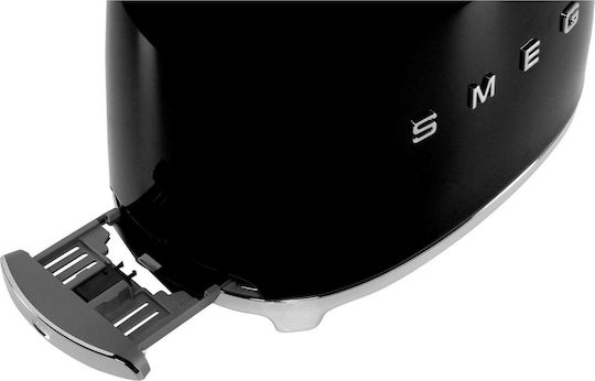 Smeg Toaster 2 Slots 950W Black