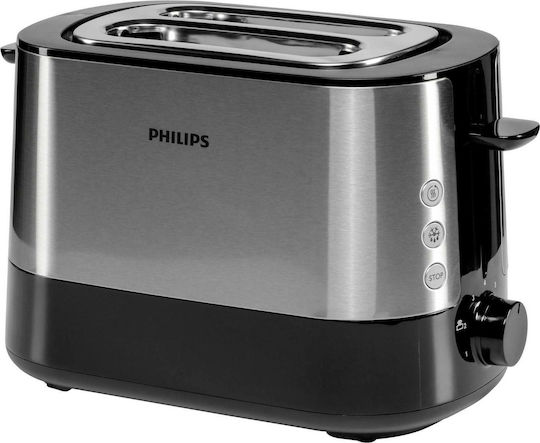 Philips Prăjitor de pâine 2 sloturi 1000W Negru