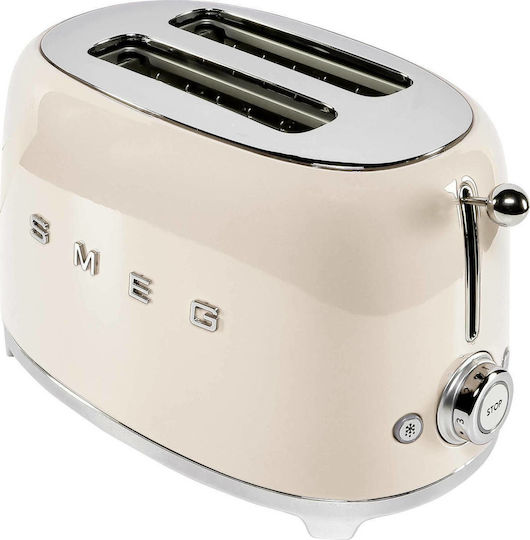 Smeg Toaster 2 Slots 950W Beige