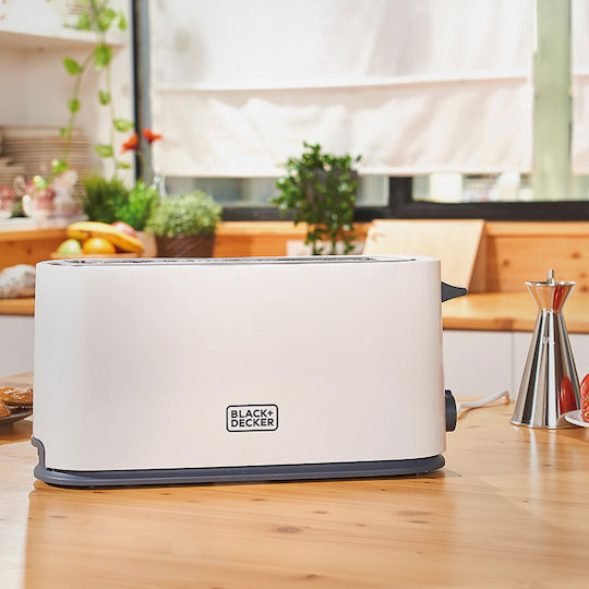 Black & Decker BXTO1001E Φρυγανιέρα 1 Θέσης 1000W Λευκή