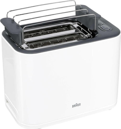 Braun HT3010 Φρυγανιέρα 2 Θέσεων 1000W Λευκή