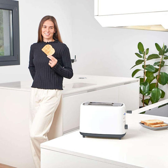 Black & Decker BXTO820E Toaster 2 Slots 1000W White