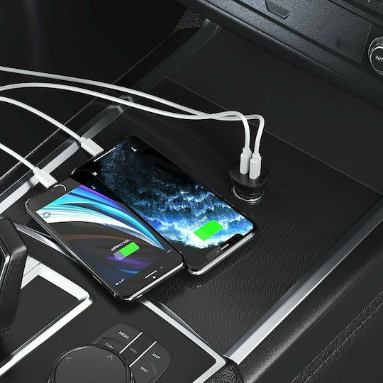 Choetech Choetech Auto-Ladegerät 40W Schnellladen mit 2xType-C Anschlüssen Schwarz