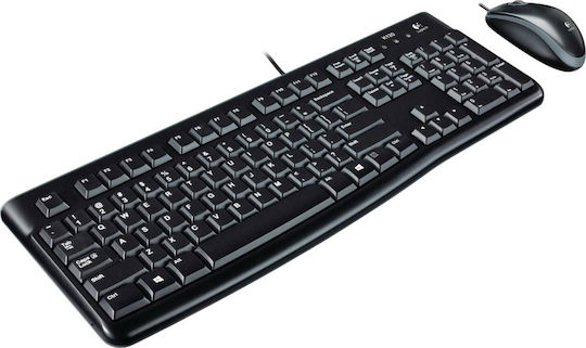 Logitech Desktop MK120 Σετ Πληκτρολόγιο & Ποντίκι Ελληνικό