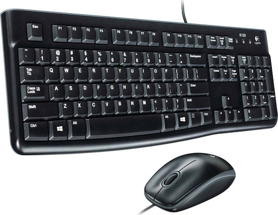 Logitech Desktop MK120 Σετ Πληκτρολόγιο & Ποντίκι Ελληνικό