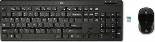 HP 300 Безжично Комплект клавиатура и мишка Гръцка Черен