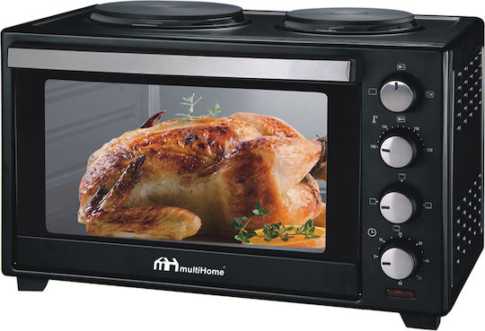 Davoline EC 450 Chef Elektrischer Ofen 28Es mit 3 Brennern Weiß
