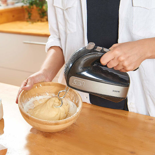 Black & Decker BXMX500E Hand Mixer 500W Black