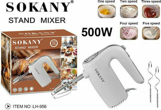Sokany LH-956 Mixer Manual 500W Alb