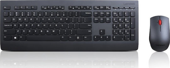 Lenovo Professional Wireless Keyboard and Mouse Combo Tastatur & Maus Set Griechisch