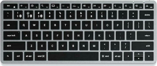 Satechi Slim W3 Wired Πληκτρολόγιο Αγγλικό US Συμβατό με Mac Γκρι