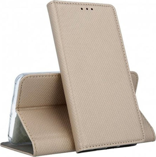 Forcell Book Δερματίνης Χρυσό (Galaxy S10)
