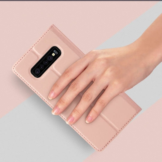 Dux Ducis Skin Pro Book Δερματίνης Ροζ Χρυσό (Galaxy S10+)