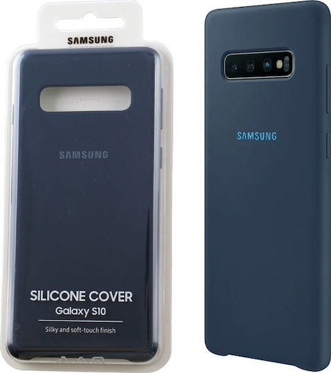 Samsung Задна корица Силикон Тъмносин (Galaxy S10)