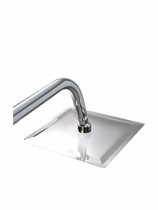 vidaXL Coloană de duș fără Baterie 95cm Argintiu