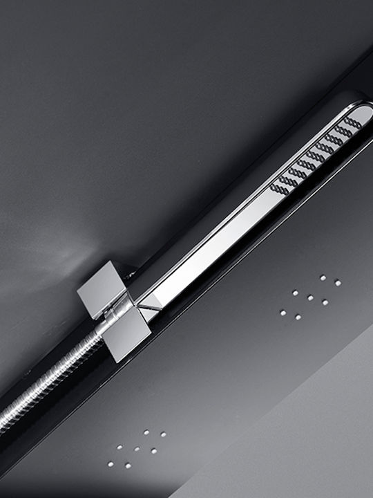 Icos Melia Duschsäule 140cm Schwarz