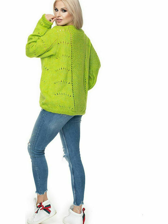 PeeKaBoo 30059 Women's Long Sleeve Sweater Lime 131600