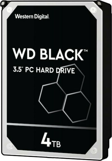 Western Digital Black 4TB HDD Σκληρός Δίσκος 3.5" SATA III 7200rpm με 256MB Cache για Desktop WD4005FZBX