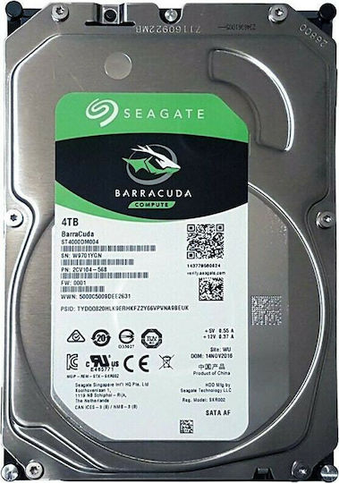 Seagate Barracuda 4TB HDD Hard Disk 3.5