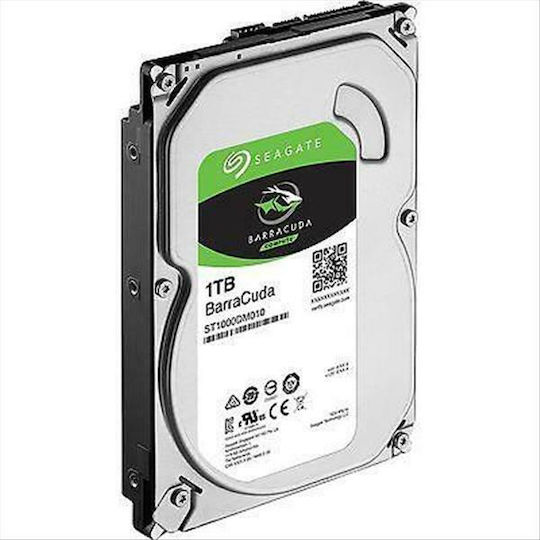 Seagate Barracuda 1TB HDD Σκληρός Δίσκος 3.5" SATA III 7200rpm με 64MB Cache για Desktop ST1000DM010