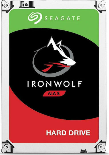 Seagate Ironwolf 8TB HDD Σκληρός Δίσκος 3.5" SATA III 7200rpm με 256MB Cache για NAS ST8000VN004