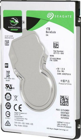 Seagate Barracuda 1TB HDD Hard Drive 2.5" SATA III 5400rpm with 128MB Cache for Desktop / Laptop / PS4 ST1000LM048