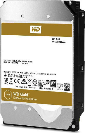 Western Digital Gold 2TB HDD Hard Drive 3.5" SATA III 7200rpm with 128MB Cache for Desktop / NAS / Server WD2005FBYZ