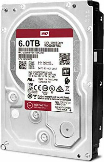 Western Digital Red Pro 8TB HDD Σκληρός Δίσκος 3.5" SATA III 7200rpm με 256MB Cache για NAS WD8003FFBX