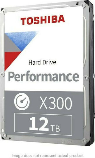 Toshiba X300 Performance 12TB HDD Hard Drive 3.5" SATA III 7200rpm with 256MB Cache for Desktop / NAS / Server HDWR21CUZSVA