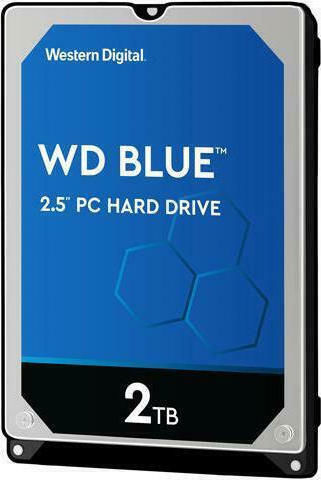Western Digital Blue 2TB HDD Σκληρός Δίσκος 2.5" SATA III 5400rpm με 128MB Cache για PS4 / Laptop / Desktop WD20SPZX