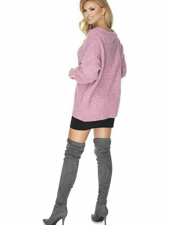 PeeKaBoo 30064 Women's Long Sleeve Sweater Pink 135319